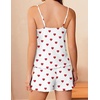 image:imageEkouaer Pajamas for Women Set Lingerie Pjs 2 Piece Cami Sleepwear Ribbed Knit Shorts SetHearts