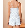 image:imageEkouaer Pajamas for Women Set Lingerie Pjs 2 Piece Cami Sleepwear Ribbed Knit Shorts SetHearts Rabbit