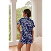 image:imageEkouaer Pajamas for Women Set Silk Satin Pjs Button Down Sleepwear Summer Loungewear Top and Shorts Lounge Set SXXLChristmas Snowman
