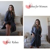 image:imageEkouaer Robes for Women Short Knit Bathrobe Lightweight Sexy Lace Sleepwear Soft Knee Length LoungewearDeep Gray