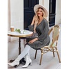 image:imageEkouaer Robes for Women Short Knit Bathrobe Lightweight Sexy Lace Sleepwear Soft Knee Length LoungewearDeep Gray