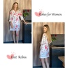 image:imageEkouaer Robes for Women Short Knit Bathrobe Lightweight Sexy Lace Sleepwear Soft Knee Length LoungewearWhite Flower
