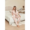 image:imageEkouaer Silk Satin Pajamas Set Women Short Sleeve Pj Sets Button Down Sleepwear 2 Piece Soft Loungewear SXXLChampagne