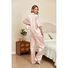 image:imageEkouaer Silk Satin Pajamas Set Women Short Sleeve Pj Sets Button Down Sleepwear 2 Piece Soft Loungewear SXXLChampagne