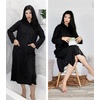 image:imageEkouaer Waffle Robes for Women Long Zipper Bathrobes Lightweight House Coat Soft Sleepwear with Pockets Loungewear SXXLBlack