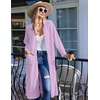 image:imageEkouaer Waffle Robes for Women Long Zipper Bathrobes Lightweight House Coat Soft Sleepwear with Pockets Loungewear SXXLPurple