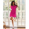 image:imageEkouaer Women Zip Up Robe Lightweight Housecoats with Pockets Knee Length Short Bathrobes Soft Nightgown S3XLHot Pink
