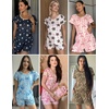 image:imageEkouaer Womens Pajama Set Summer Short Sleeve Pjs Sleepwear Cute 2 Piece Lounge Sets SXXLGray Stars