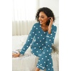 image:imageEkouaer Womens Pajama Sets 2 piece Lounge Sets for Women Vneck Long Sleeve Top and Elastic Waist Pants with PocketsGreen Heart