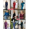 image:imageEkouaer Womens Pajama Sets 2 piece Lounge Sets for Women Vneck Long Sleeve Top and Elastic Waist Pants with PocketsNavy Army
