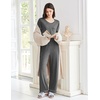 image:imageEkouaer Womens Pajama Sets Short Sleeve Top and Pants 2 Piece Pjs Soft Sleepwear Comfy Lounge Set SXXLDark Gray