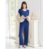 image:imageEkouaer Womens Pajama Sets Short Sleeve Top and Pants 2 Piece Pjs Soft Sleepwear Comfy Lounge Set SXXLNavy Blue