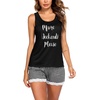 image:imageEkouaer Womens Pajama Sets Sleeveless Tank Top and Shorts Pj Set Lace Hem Sleepwear SXXXLBlack