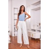 image:imageEkouaer Womens Pajama Sets Soft Lingerie Sleepwear 2 Piece Cami Shorts Set V Neck Pj Lace NightwearBlue