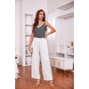 image:imageEkouaer Womens Pajama Sets Soft Lingerie Sleepwear 2 Piece Cami Shorts Set V Neck Pj Lace NightwearDark Grey