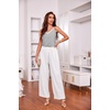 image:imageEkouaer Womens Pajama Sets Soft Lingerie Sleepwear 2 Piece Cami Shorts Set V Neck Pj Lace NightwearGrey