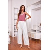 image:imageEkouaer Womens Pajama Sets Soft Lingerie Sleepwear 2 Piece Cami Shorts Set V Neck Pj Lace NightwearHot Pink