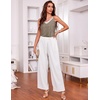 image:imageEkouaer Womens Pajama Sets Soft Lingerie Sleepwear 2 Piece Cami Shorts Set V Neck Pj Lace NightwearKhaki2