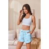 image:imageEkouaer Womens Pajama Shorts Elastic Waist Sleep Shorts Stylish Lounge Shorts Casual Comfy Sweat ShortsCoffee Cup