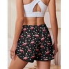 image:imageEkouaer Womens Pajama Shorts Elastic Waist Sleep Shorts Stylish Lounge Shorts Casual Comfy Sweat ShortsFlamingo