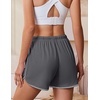 image:imageEkouaer Womens Pajama Shorts Elastic Waist Sleep Shorts Stylish Lounge Shorts Casual Comfy Sweat ShortsGrey