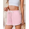 image:imageEkouaer Womens Pajama Shorts Elastic Waist Sleep Shorts Stylish Lounge Shorts Casual Comfy Sweat ShortsPink