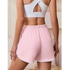 image:imageEkouaer Womens Pajama Shorts Elastic Waist Sleep Shorts Stylish Lounge Shorts Casual Comfy Sweat ShortsPink