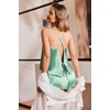 image:imageEkouaer Womens Satin Pajama Set Backless Cami Top and Shorts Soft Pjs Set for Lounging or SleepwearBright Green