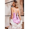 image:imageEkouaer Womens Satin Pajama Set Backless Cami Top and Shorts Soft Pjs Set for Lounging or SleepwearBright Purple