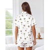 image:imageEkouaer Womens Silk Pajama Sets Button Up Satin Pjs Short Sleeve 2 Piece Pj Sets Cute Lounge Sets with Chest PocketWhite Wine Glasses