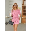 image:imageEkouaer Womens Waffle Knit Two Piece Lounge Set Soft Matching Outfits for Daily Wear Casual Shorts Set with PocketPink Leopard Print
