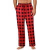 image:imageEkouaer Mens Pajama Pants Sleepwear Soft Pjs Bottoms Sleep Lounge Long Pant with Drawstring amp PocketsRed Black Plaid
