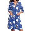 Floral Leopard Blue