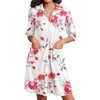 Floral White Red