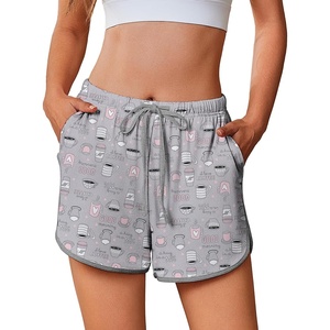 image:imageEkouaer Womens Pajama Shorts Elastic Waist Sleep Shorts Stylish Lounge Shorts Casual Comfy Sweat ShortsButterfly
