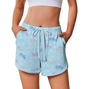 image:imageEkouaer Womens Pajama Shorts Elastic Waist Sleep Shorts Stylish Lounge Shorts Casual Comfy Sweat ShortsCoffee Cup