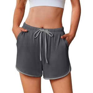 image:imageEkouaer Womens Pajama Shorts Elastic Waist Sleep Shorts Stylish Lounge Shorts Casual Comfy Sweat ShortsGrey