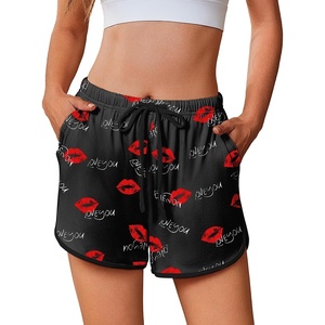 image:imageEkouaer Womens Pajama Shorts Elastic Waist Sleep Shorts Stylish Lounge Shorts Casual Comfy Sweat ShortsLove