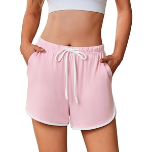 image:imageEkouaer Womens Pajama Shorts Elastic Waist Sleep Shorts Stylish Lounge Shorts Casual Comfy Sweat ShortsPink