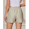 image:imageEKOUAER Womens Pajama Shorts Textured Casual Lounge Short Elastic Waist Pj Shorts Sweatsuits with Pockets 2026Apricot