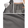 image:imageEKOUAER Womens Pajama Shorts Textured Casual Lounge Short Elastic Waist Pj Shorts Sweatsuits with Pockets 2026Dark Grey