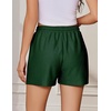 image:imageEKOUAER Womens Pajama Shorts Textured Casual Lounge Short Elastic Waist Pj Shorts Sweatsuits with Pockets 2026Green