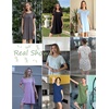 image:imageEkouaer Bamboo Viscose Sleep Shirts for Women Soft Nightgowns Short Sleeve Ruffled Night Shirts with Chest Pocket S3XLBlue