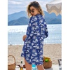 image:imageEkouaer Beach Cover Ups for Women Bikini Swimsuit Coverup Beach Dress ShirtCoconut Palms