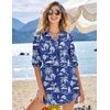 image:imageEkouaer Beach Cover Ups for Women Bikini Swimsuit Coverup Beach Dress ShirtCoconut Palms