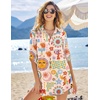 image:imageEkouaer Beach Cover Ups for Women Bikini Swimsuit Coverup Beach Dress ShirtGeometric Sun God