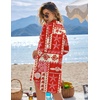 image:imageEkouaer Beach Cover Ups for Women Bikini Swimsuit Coverup Beach Dress ShirtSea Creatures
