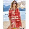 image:imageEkouaer Beach Cover Ups for Women Bikini Swimsuit Coverup Beach Dress ShirtSea Creatures