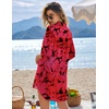 image:imageEkouaer Beach Cover Ups for Women Bikini Swimsuit Coverup Beach Dress ShirtWatercolour Flowers