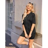 image:imageEkouaer Biker Short Sets Women 2 Piece Outfits Shorts Lounge Sets Oversized Shirt Sweatsuits Set